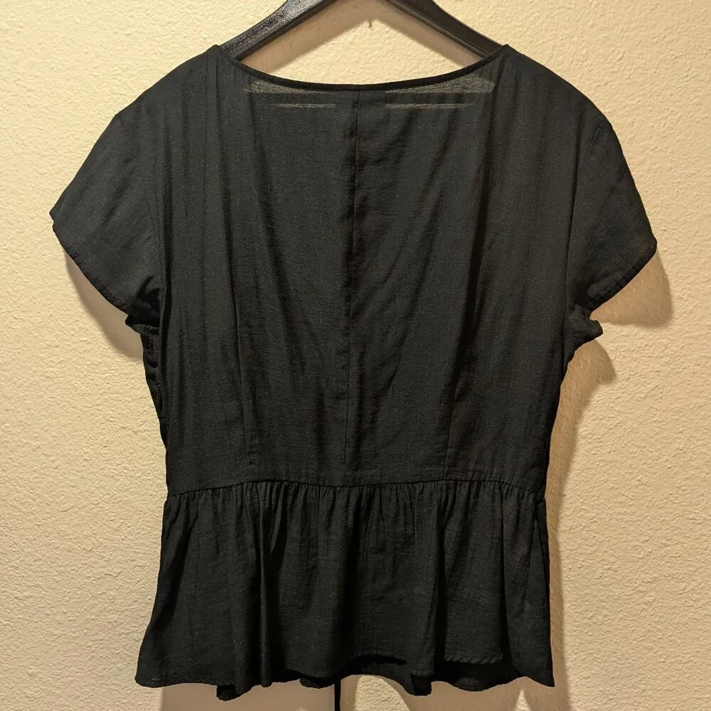 Future Collective Black Corset Top Size M